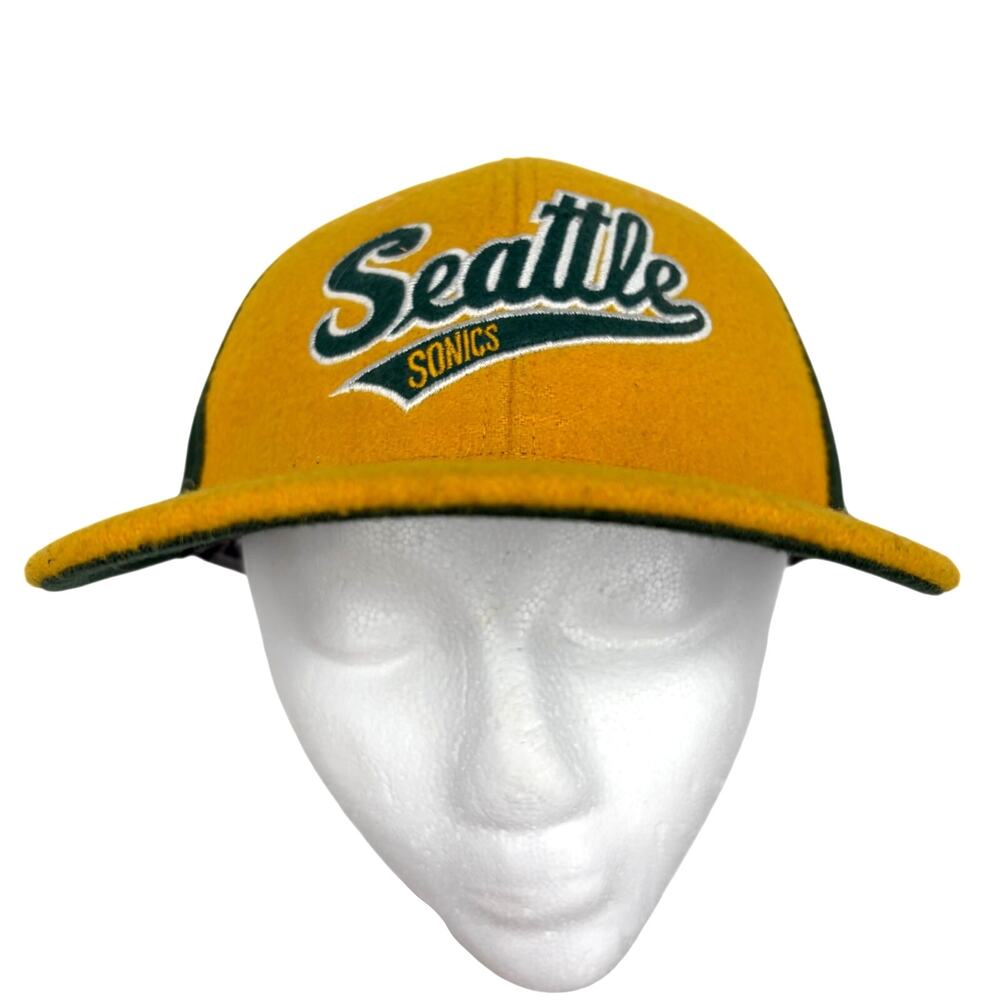 Nike Team Pro NBA Swoosh Flex Seattle Supersonics Wool Baseball Cap Size Medium